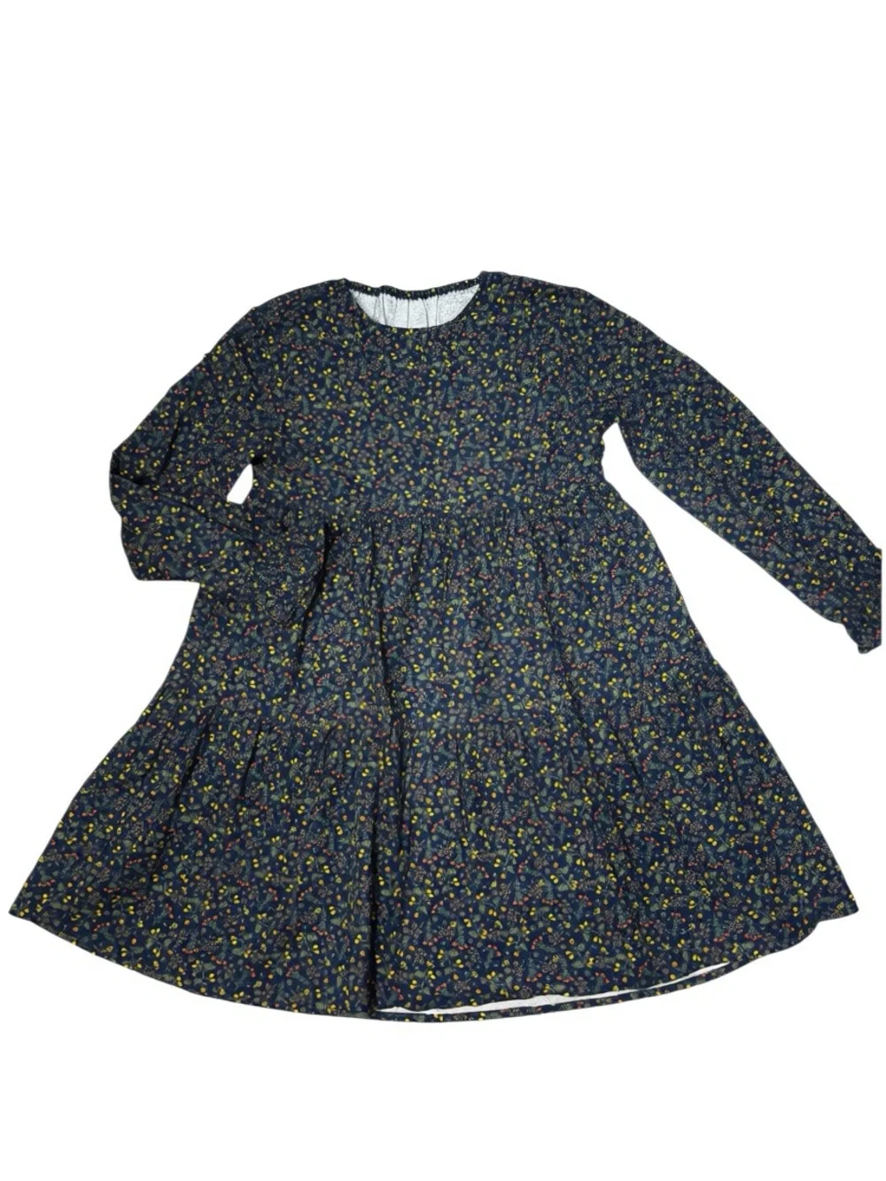 New LaBeca Cotton Floral Tiered Long Sleeve Dress Size 11/12